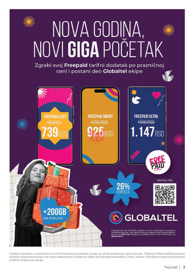 mts : Akcijski katalog Tvoj svet Januar 2026, strana 3 : Lisica.RS