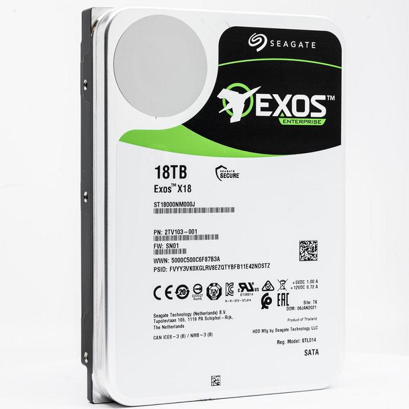 Seagate 18TB ST18000NM000J Exos X18 Enterprise Capacity