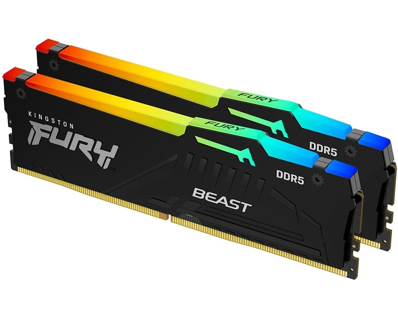 Kingston 32GB DDR5 6000MT/s kit KF560C40BBAK2-32 Fury Beast RGB