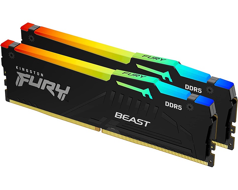 Kingston 32GB DDR5 5600MT/s kit KF556C36BBEAK2-32 Fury Beast RGB EXPO