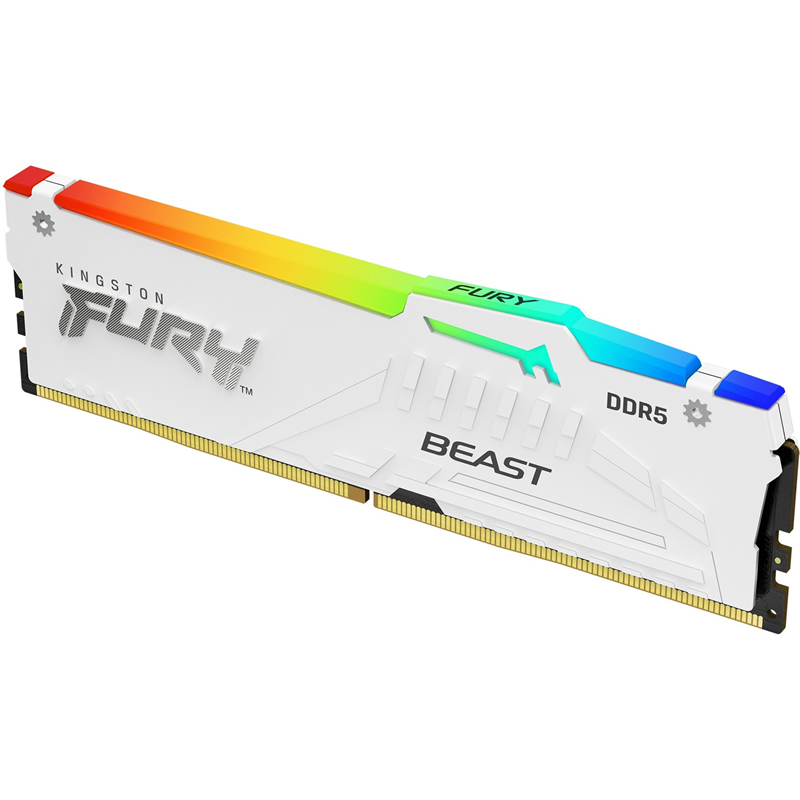 Kingston 16GB DDR5 5200MT/s KF552C36BWEA-16 Fury Beast White RGB EXPO