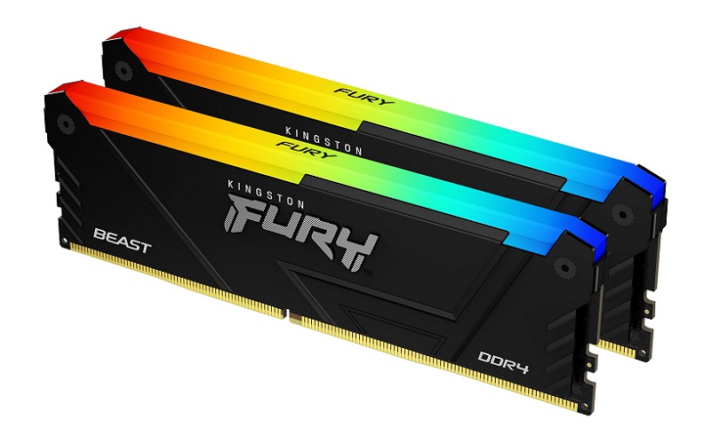 Kingston 16GB DDR4 3600MHz kit KF436C17BB2AK2/16 Fury Beast RGB