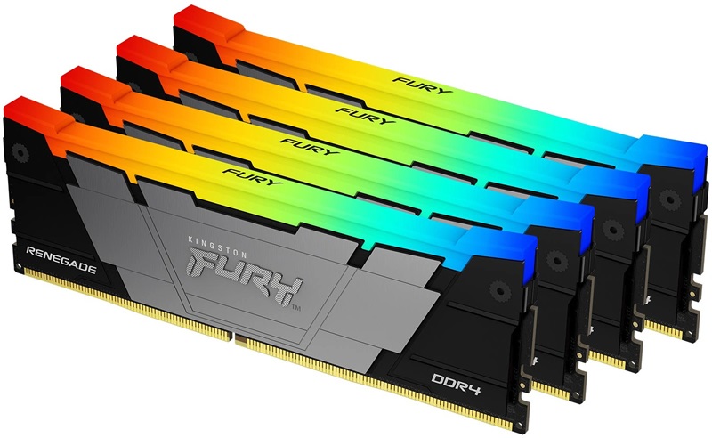 Kingston 128GB DDR4 3600MHz kit KF436C18RB2AK4/128 Fury Renegade RGB