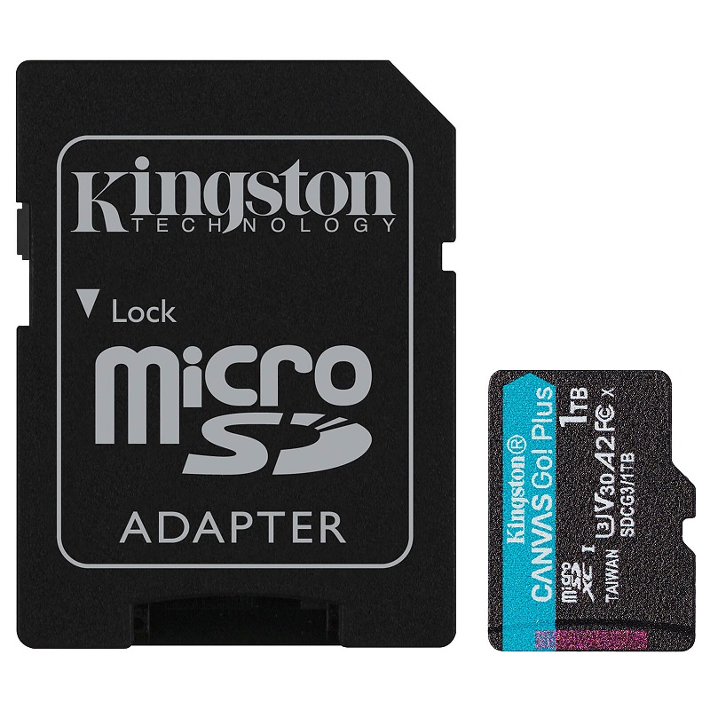 Kingston MicroSD Card 128GB SDCG3/1TB + SD Adapter