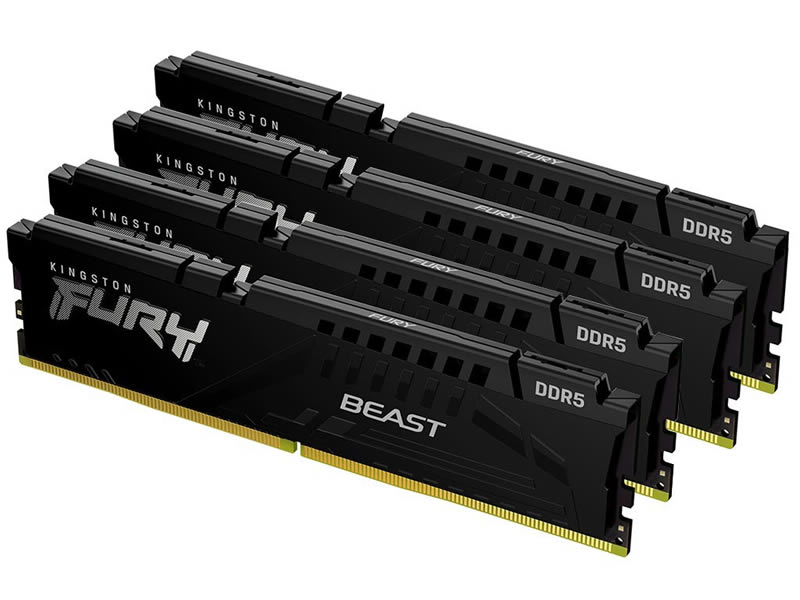 Kingston 128GB DDR5 5600MT/s kit KF556C40BBK4-128 Fury Beast Black