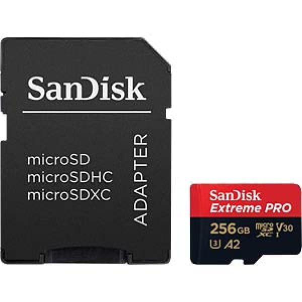 Micro SDXC SanDisk 256GB Extreme Pro, SDSQXCD-256G-GN6MA + adapter