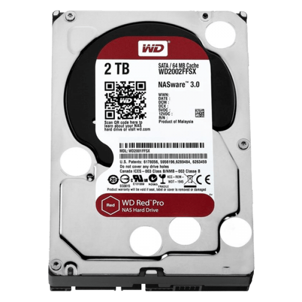 HDD WD 2TB WD2002FFSX 64MB 7200rpm Red Pro