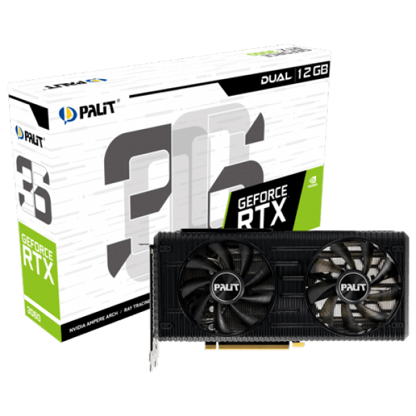 SVGA Palit GeForce RTX 3060 Dual 12GB GDDR6, 192-bit NE63060019K9-190AD