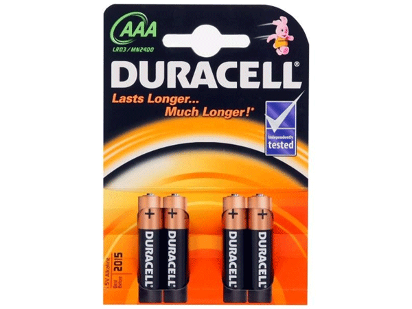 DURACELL LR03 ALKALNA BATERIJA 1,5V AAA 4 komada u pakovanju