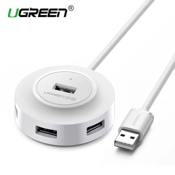 USB 2.0 Hub 1/4  1m beli CR106 Ugreen