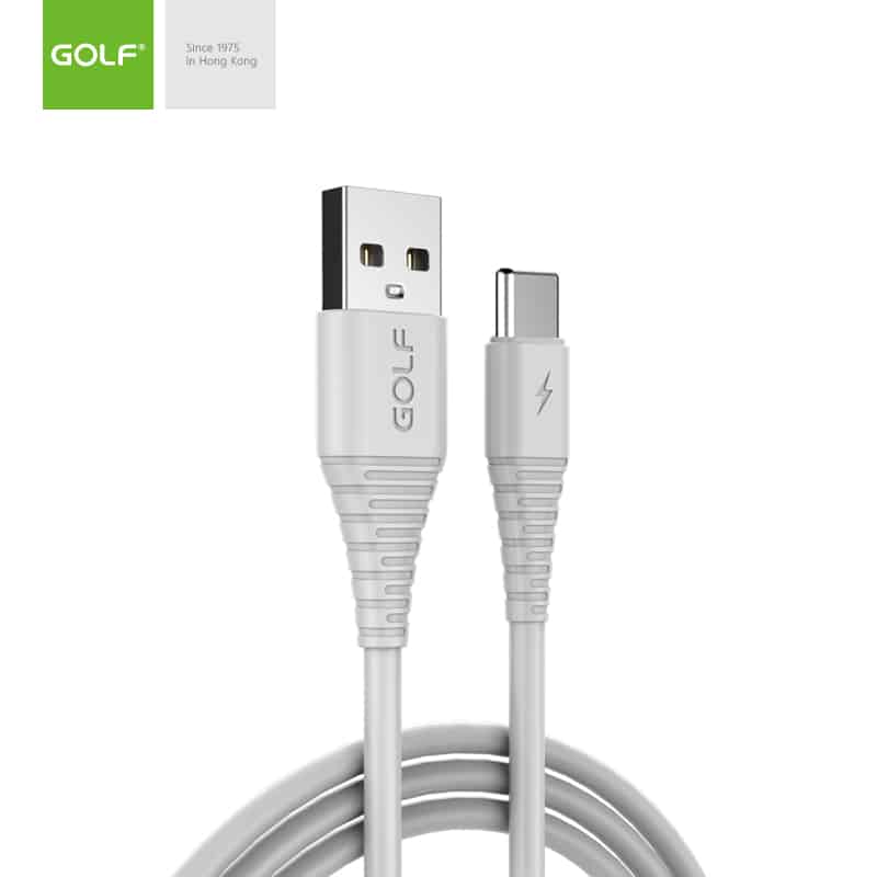 USB kabl na Tip C usb 1m GOLF GC-64t beli