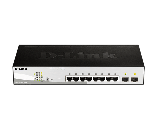 LAN Switch D-Link DGS-1210-10P/E 10/100/1000 8PoEport/2SFP Smart