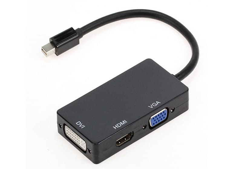 Mini DisplayPort na HDMI+VGA+DVI DHV-59