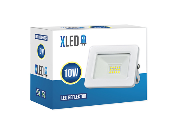 XLED 10W LED reflektor 6500K,800Lm,AC220-240V,Beli