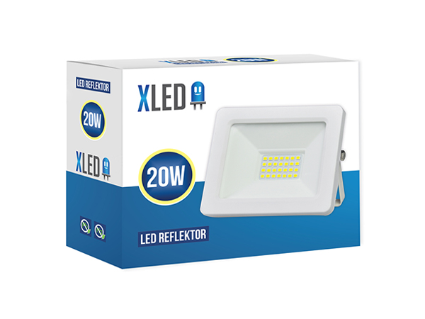 XLED 20W LED reflektor 6500K,1600Lm,AC220-240V,Beli