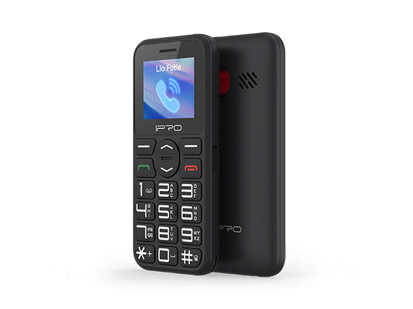 IPRO Senior F183 black Feature mobilni telefon 2G/GSM/800mAh/32MB/DualSIM/Srpski jezik