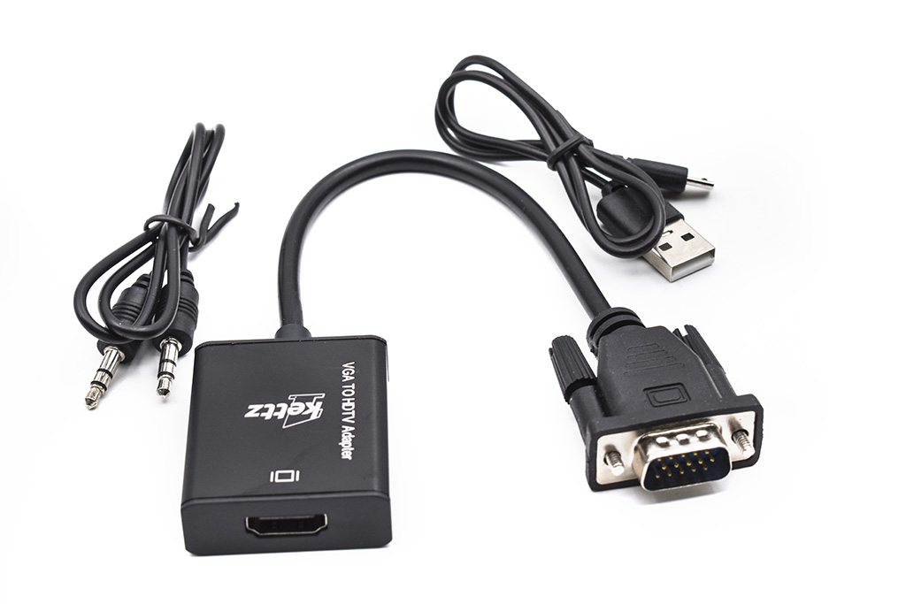 VGA na HDMI Konvertor + audio 3.5mm V2H