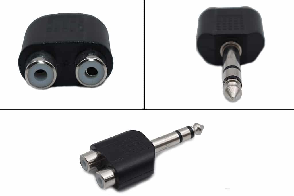 Stereo Adapter 6.35mm M na 2RCA Ž Kettz MC48