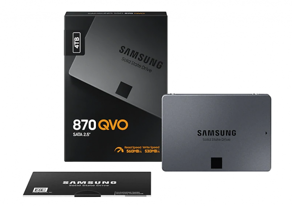 SSD 2.5&quot; SATA 4TB Samsung 870 QVO 560/530MBs, MZ-77Q4T0BW