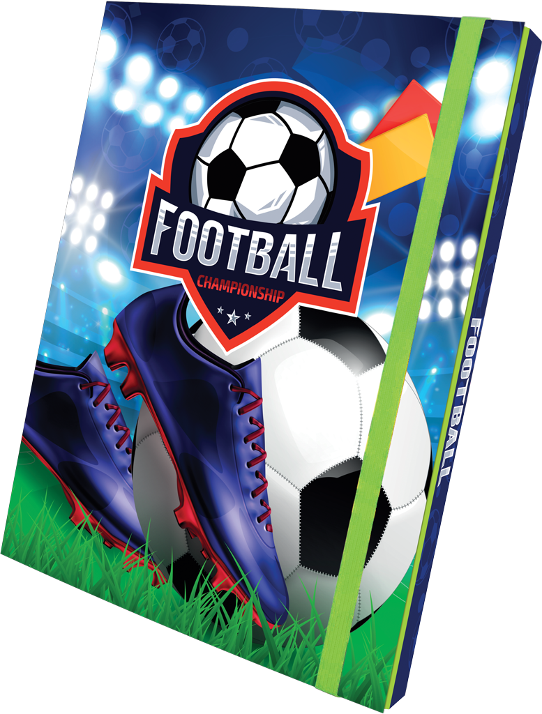 FASCIKLA SA GUMOM A4 3D BOX FOOTBALL OP*