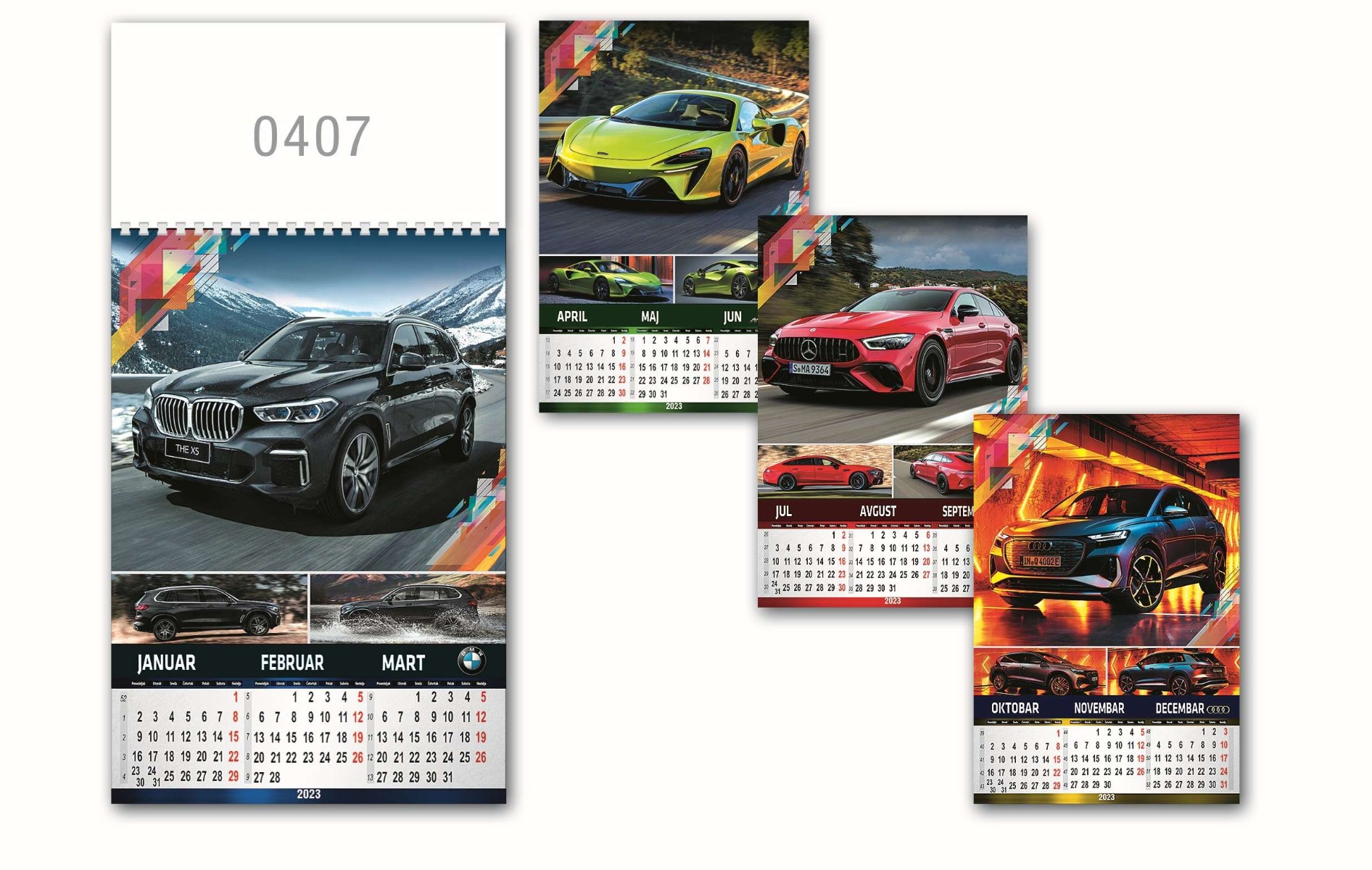 KALENDAR AUTO 4L 0407