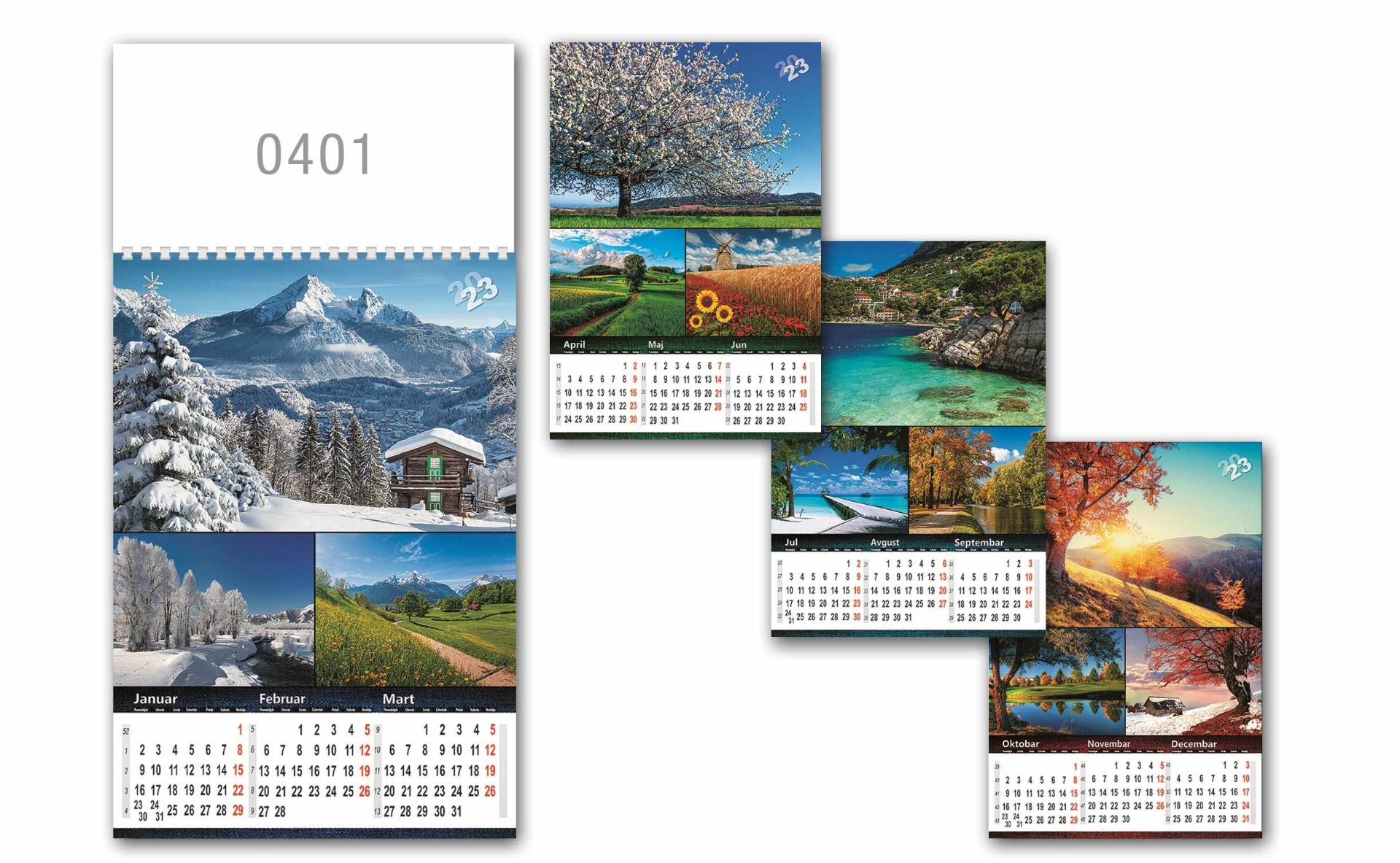 KALENDAR PRIRODA 4L 4001306