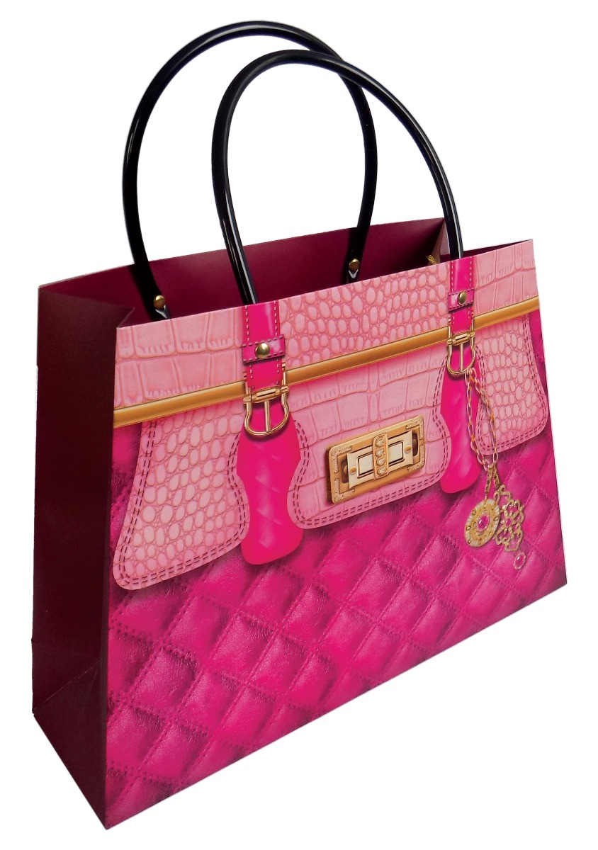 Kesa ukrasna pink lux 23x32x10cm