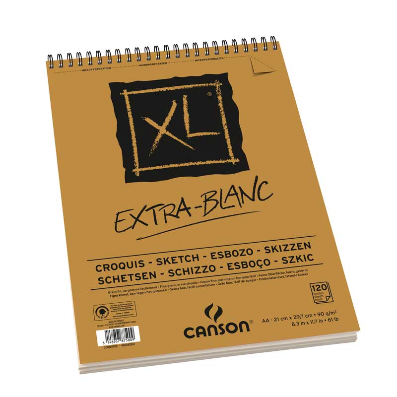 Canson blok XL Extra - Blanc A4