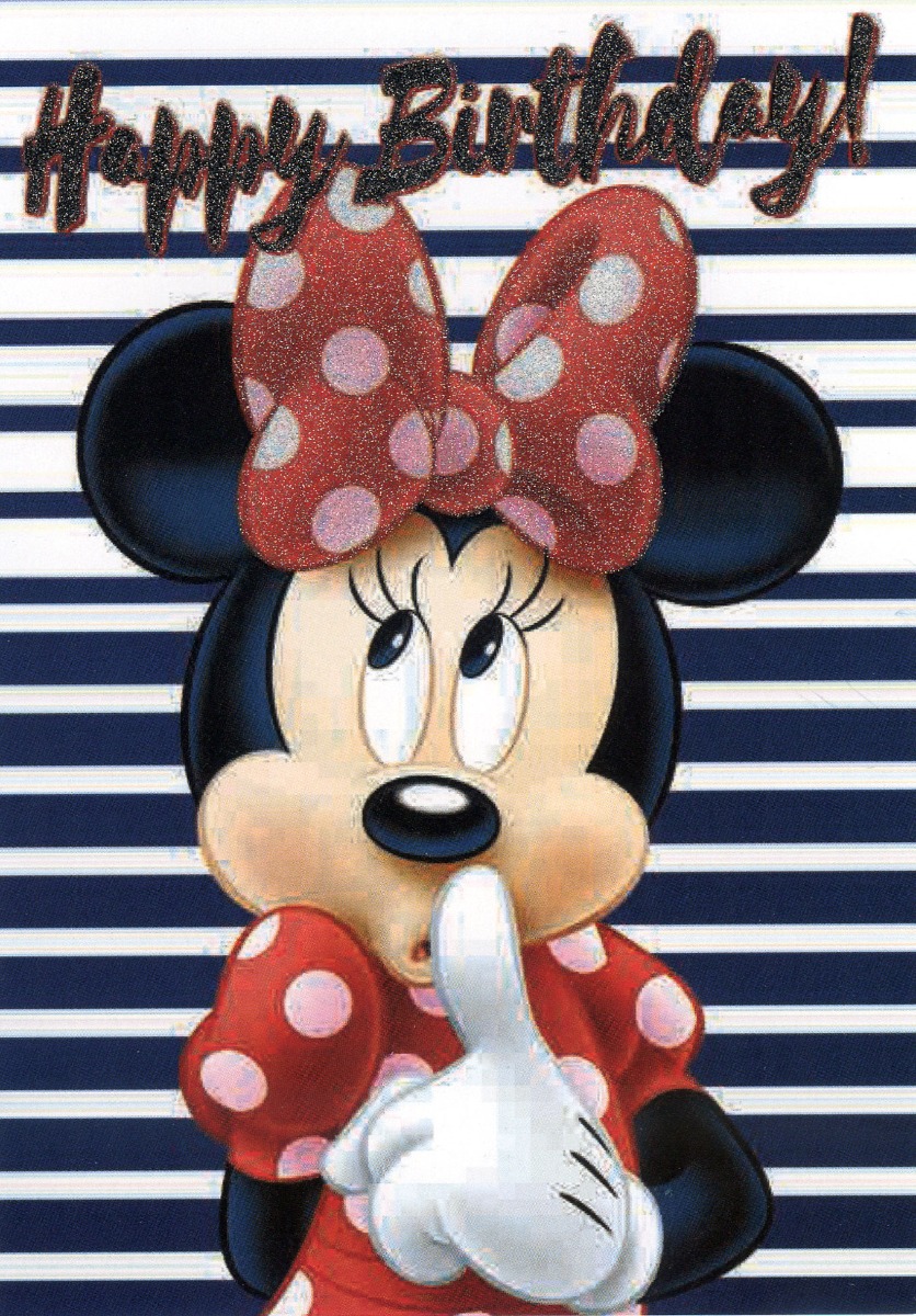 Čestitka za rođendan Minnie Mouse 1/12