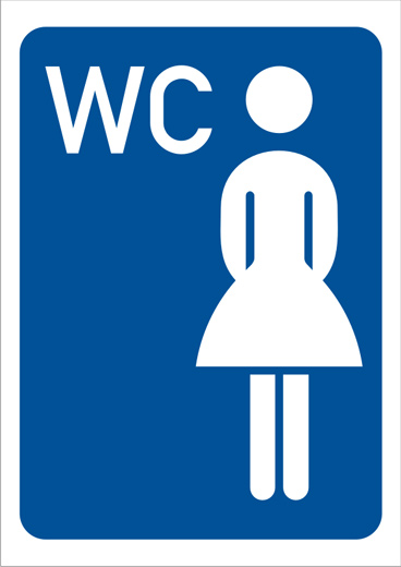 NALEPNICA WC ŽENSKI 4276