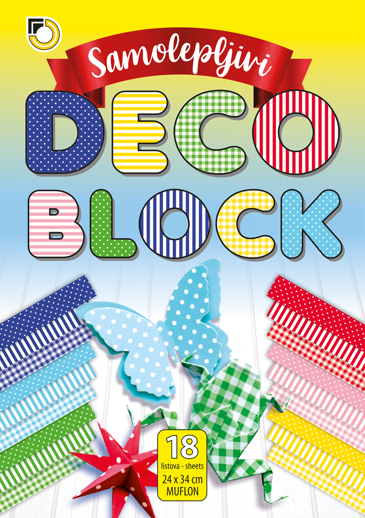 DECO BLOCK B4/18 l SAMOLEPLJIVI, 6x3 71821