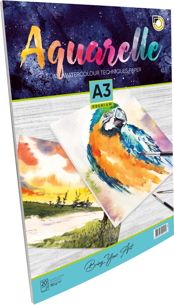 AQUARELLE BLOK A3/20l 180gr 74021