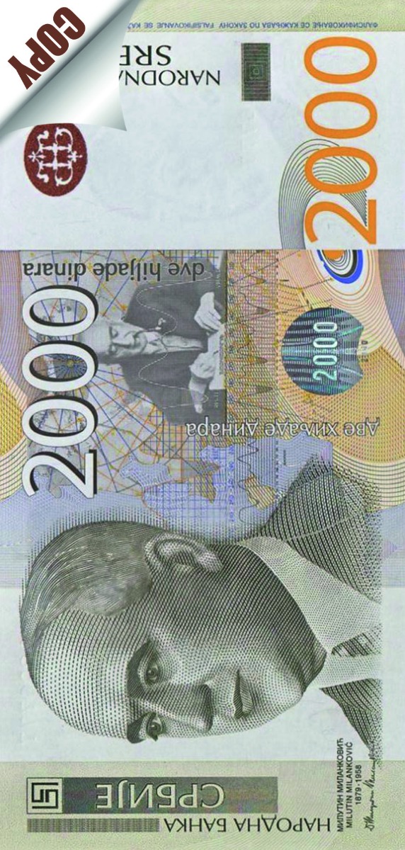 Notes "2000 dinara"