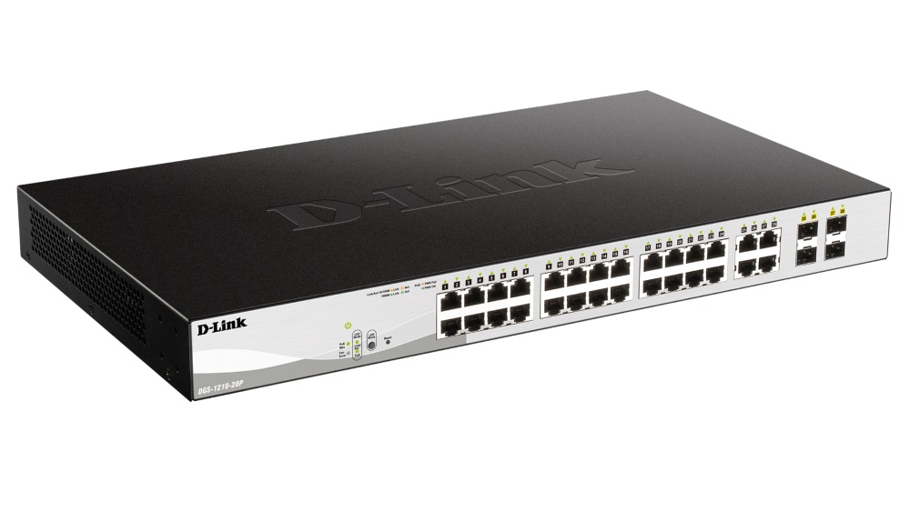 D-Link DGS-1210-28P 28-Portni PoE Gigabitni (24 + 4 SFP) Svič