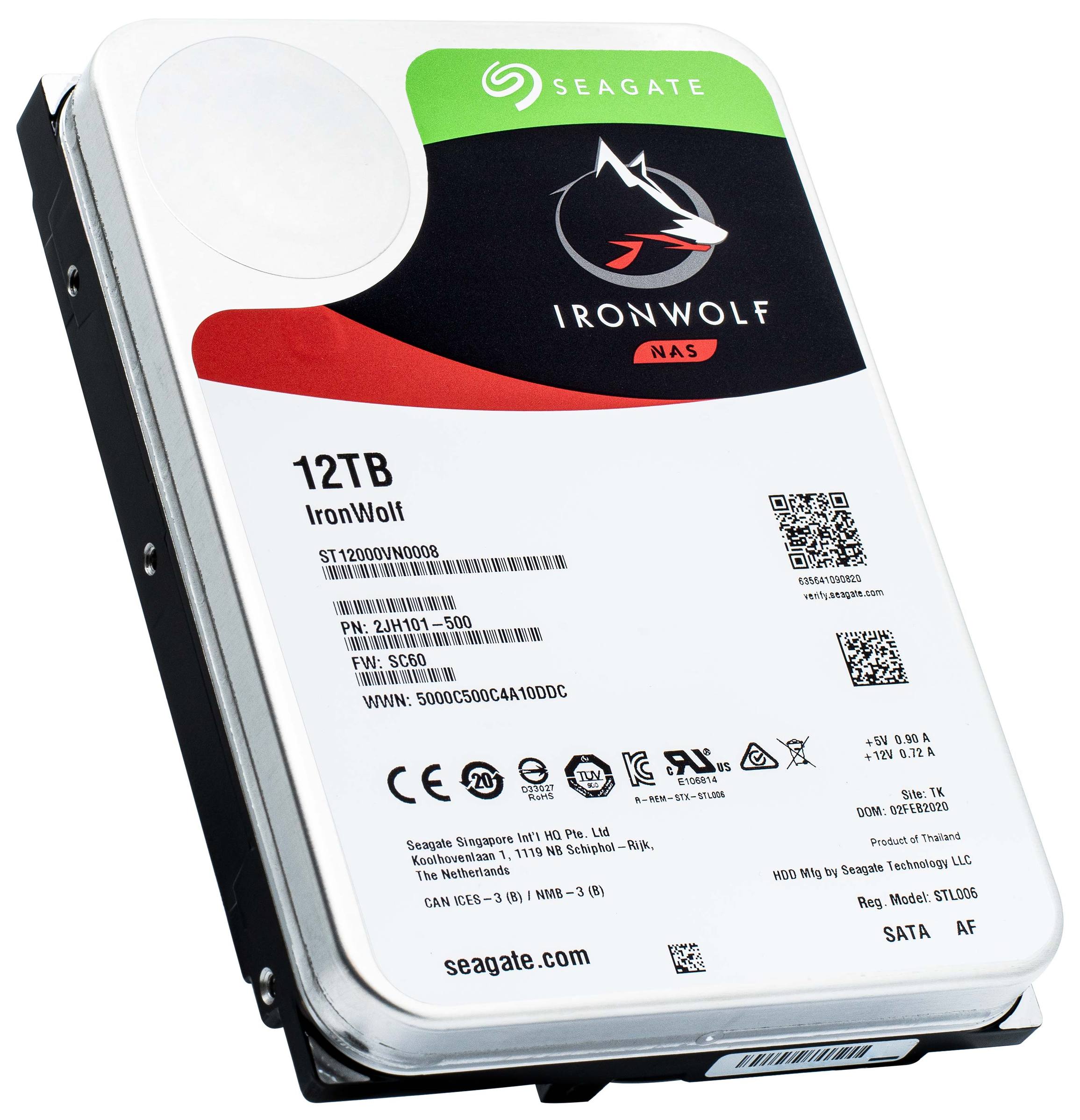 Seagate 12 TB Iron Wolf NAS ST12000VN0008