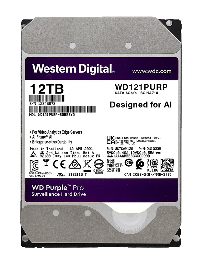 Western Digital 12 TB Purple Pro WD121PURP