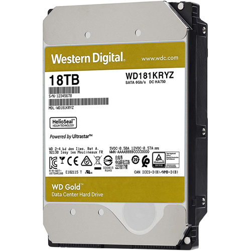 Western Digital 18 TB Gold WD181KRYZ