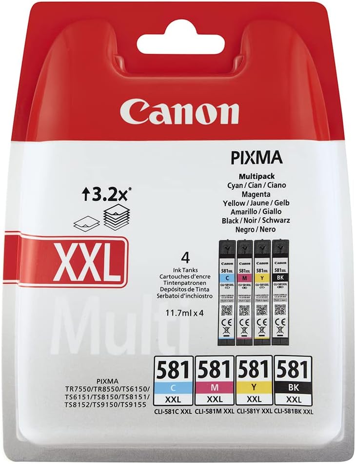 Canon CLI-581XXL Multipack BK/C/M/Y