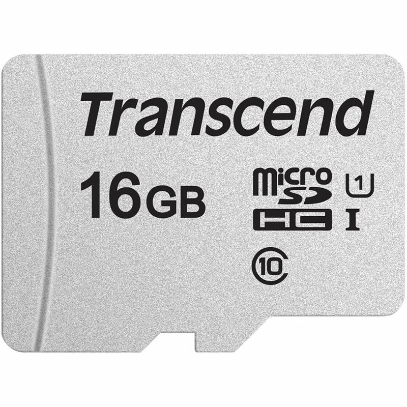 Transcend MicroSD Card 16GB TS16GUSD300S