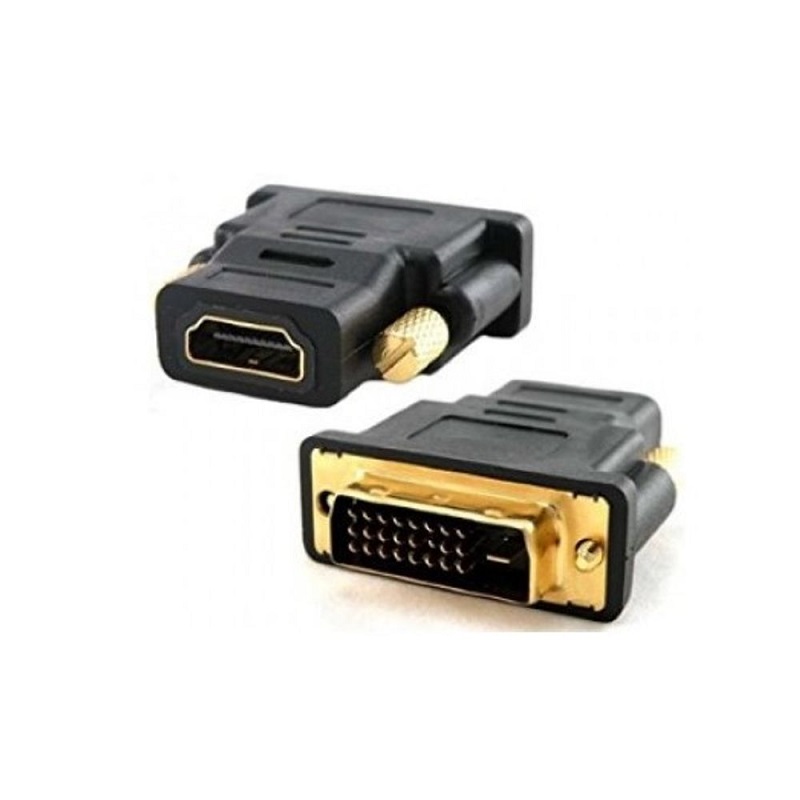 Adapter E-Green DVI-D Dual Link (M) - HDMI (F) crni