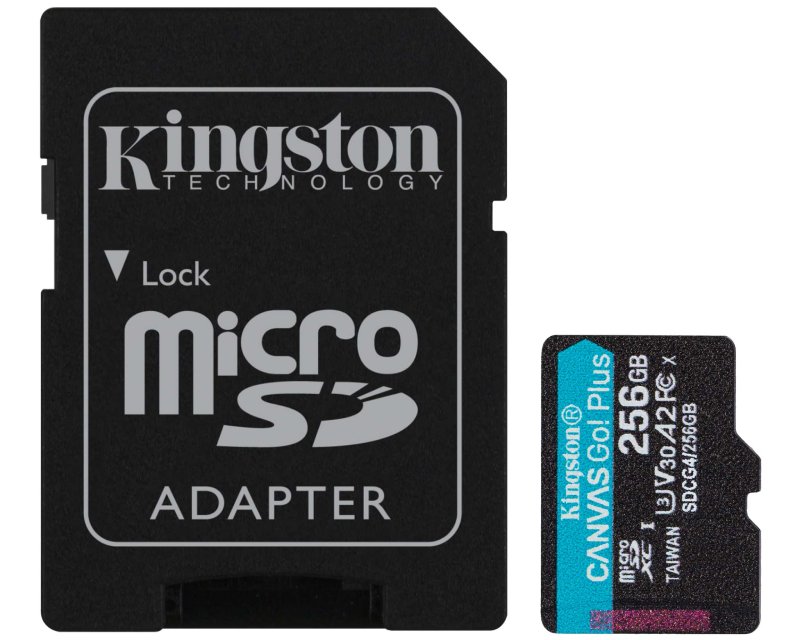 Kingston MicroSD Card 256GB SDCG4/256GB + SD Adapter