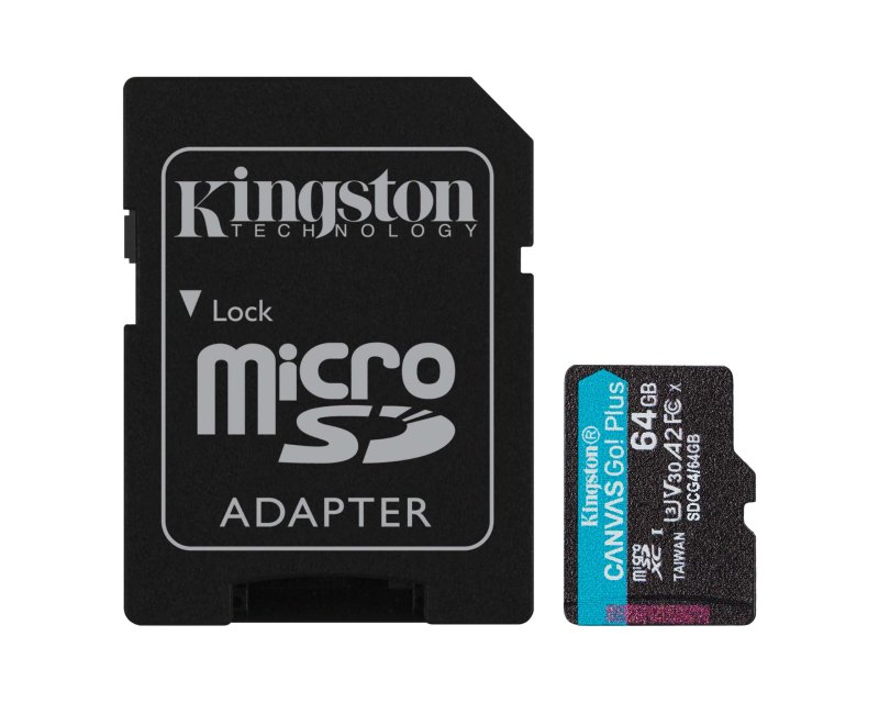 Kingston MicroSD Card 64GB SDCG4/64GB + SD Adapter