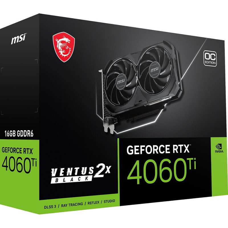 MSI RTX 4060 Ti 8G VENTUS 2X BLACK E1 OC