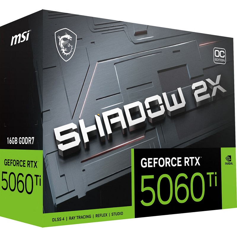 MSI RTX 5060 Ti 16G SHADOW 2X OC PLUS