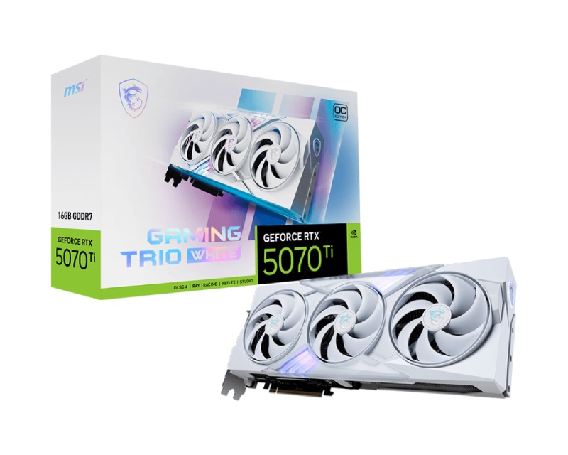 MSI RTX 5070 Ti 16G GAMING TRIO OC WHITE