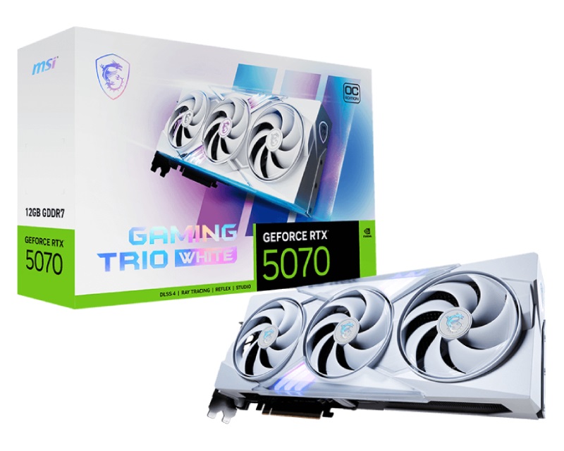 MSI RTX 5070 12G GAMING TRIO OC WHITE