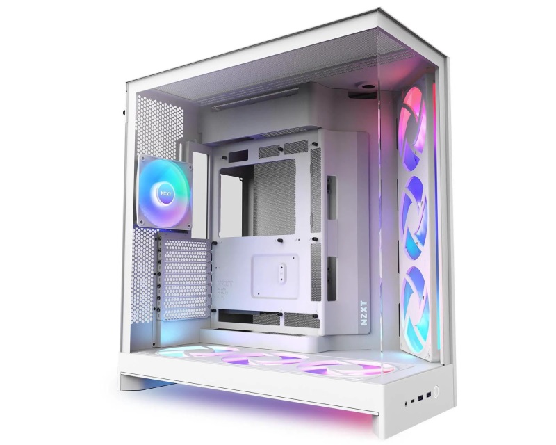 NZXT H9 Flow RGB+ Gaming White CM-H92FW-P1