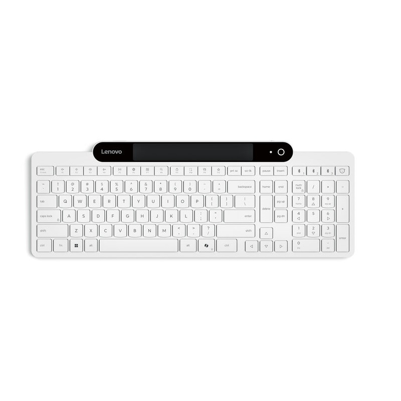 Lenovo 800 Self-Charging Bluetooth Keyboard  White US (GY41R69601)