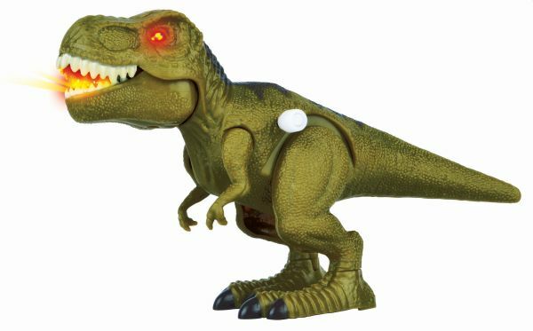 Dinosaurus t-rex sa muzikom i svetlom