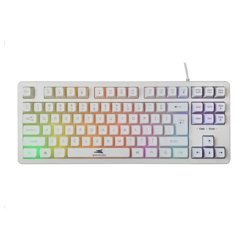 Tastatura Baracuda Krill BGK 01114 bela US RGB